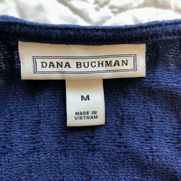 Dana Buchman Womens Size Medium Dress Blue Textured Wear - Picture 5 of 7